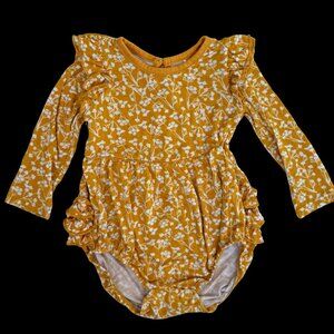 Little Sleepies 6-12m Bubble Romper Golden Poppies
